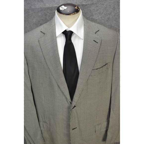 Ermenegildo Zegna Other - Ermenegildo Zegna Blazer Mens 44 Houndstooth Wool 15milmil15‎ Italy Sport Coat